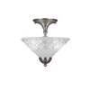 2 Light Semi-Flush In Brushed Nickel (120-BN-441)