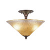 2 Light Semi-Flush In Bronze (121-BRZ-710)