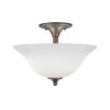 2 Light Semi-Flush In Bronze (121-BRZ-612)