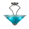 Zilo 3 Light Semi-Flush In Graphite (565-GP-715)