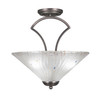 Zilo 3 Light Semi-Flush In Graphite (565-GP-711)