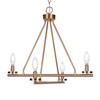 Trinity 4 Light Chandelier In New Age Brass Finish (2804-NAB)