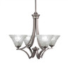 Zilo 4 Light Chandelier In Graphite (564-GP-451)