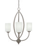 Marquise 3 Light Chandelier In Brushed Nickel (2413-BN-310)