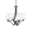 Zilo 4 Light Chandelier In Graphite (564-GP-681)