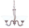 Wave 3 Light Chandelier In Bronze (223-BRZ-515)