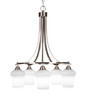 Paramount 5 Light Chandelier In Brushed Nickel (3415-BN-681)