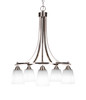 Paramount 5 Light Chandelier In Brushed Nickel (3415-BN-460)