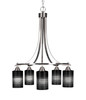 Paramount 5 Light Chandelier In Brushed Nickel (3415-BN-4069)