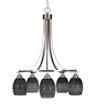 Paramount 5 Light Chandelier In Brushed Nickel (3415-BN-4029)