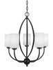 Marquise 5 Light Chandelier In Dark Granite (2415-DG-310)