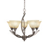 Bow 5 Light Chandelier In Brushed Nickel (275-BN-508)