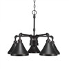 Vintage 5 Light Chandelier In Dark Granite (285-DG-410)