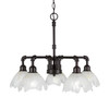 Vintage 5 Light Chandelier In Dark Granite (285-DG-755)