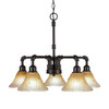 Vintage 5 Light Chandelier In Dark Granite (285-DG-750)