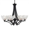 Zilo 6 Light Chandelier In Matte Black (566-MB-759)