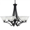 Zilo 6 Light Chandelier In Matte Black (566-MB-7145)
