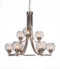 Paramount 9 Light Chandelier In Brushed Nickel (3409-BN-4102)
