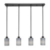 Edge 4 Light Linear Pendalier In Espresso (1156-ES-4062)
