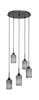 Edge 5 Light Cluster Pendalier In Espresso (1175-ES-4062)