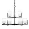 Atlas 9 Light Chandelier In Matte Black (4509-MB-4061)