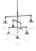 Meridian 7 Light Chandelier In Chrome (1239-CH-470)