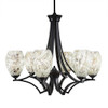 Zilo 6 Light Chandelier In Matte Black (566-MB-5054)