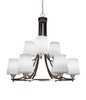 Paramount 9 Light Chandelier In Matte Black & Brushed Nickel (3409-MBBN-4031)