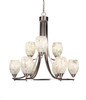 Paramount 9 Light Chandelier In Brushed Nickel (3409-BN-5054)