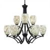 Zilo 9 Light Chandelier In Matte Black (569-MB-5054)