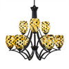 Zilo 9 Light Chandelier In Matte Black (569-MB-408)