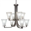 Apollo 8 Light Chandelier In Graphite (578-GP-721)