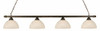Square 4 Light Island In Bronze (804-BRZ-5231)