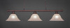 Oxford 3 Light Bar Shown In Bronze Finish With 14" Italian Marble Glass (373-BRZ-53318)