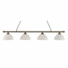 Oxford 4 Light Island In Brushed Nickel (374-BN-5231)