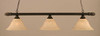 Round 3 Light Bar Shown In Dark Granite Finish With 14" Italian Marble Glass (383-DG-53318)