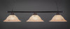 Square 3 Light Bar Shown In Black Copper Finish With 16" Italian Marble Glass (803-BC-53618)