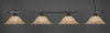 Square 4 Light Bar Shown In Matte Black Finish With 16" Italian Marble Glass (804-MB-53618)