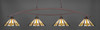 Bow 4 Light Bar Shown In Bronze Finish With 16" Hampton Art Glass (874-BRZ-961)