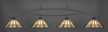 Bow 4 Light Bar Shown In Dark Granite Finish With 16" Hampton Art Glass (874-DG-961)