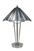 Sea Ice Art 2 Light Table Lamp Shown In Brushed Nickel Finish (75-BN-9321)