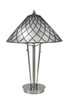 Diamond Ice Art 2 Light Table Lamp Shown In Brushed Nickel Finish (75-BN-9181)