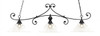 Curl 3 Light Bar Shown In Matte Black Finish With 16" Clear Bubble Glass (353-MB-308)