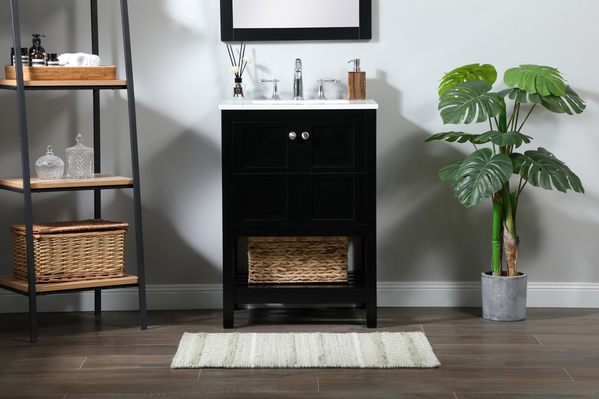 Elegant Furniture and Lighting Theo Bathroom Vanity - Thumbnail 3