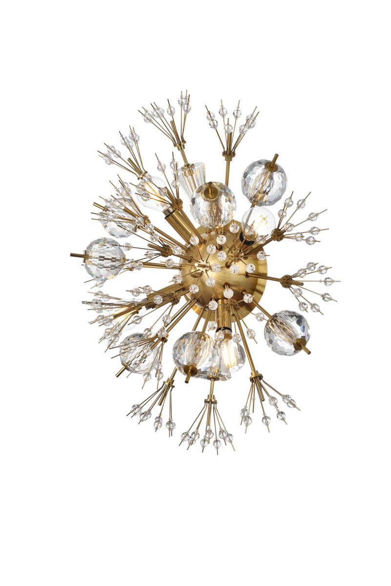 Vera Crystal Starburst Wall Sconce