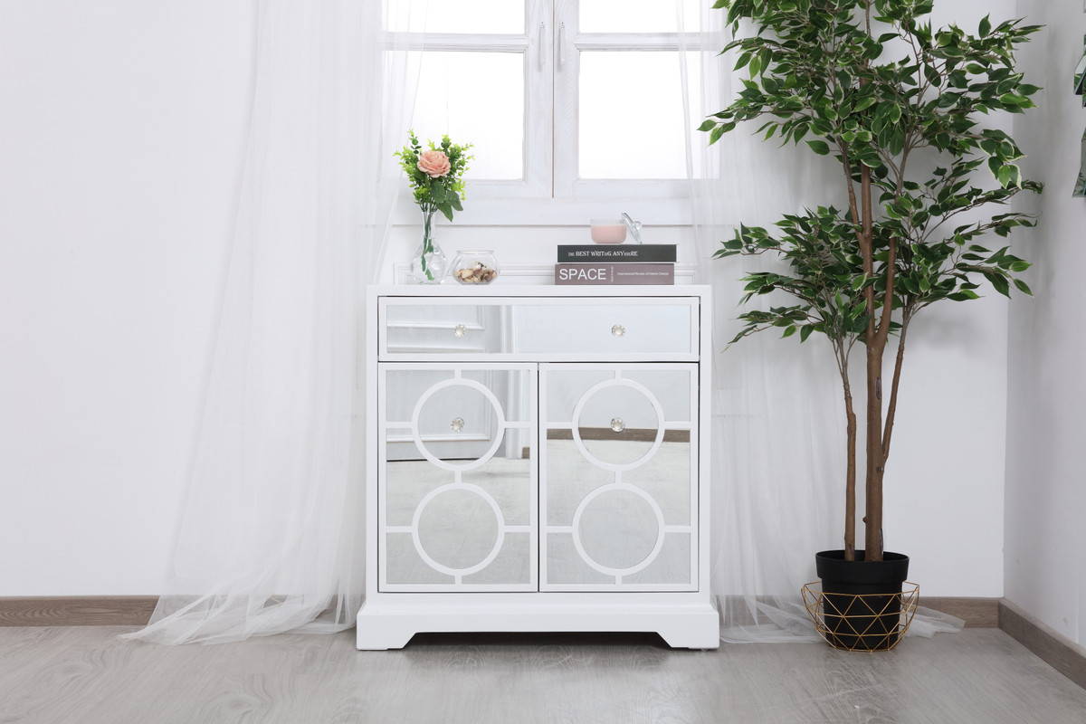 Elegant Furniture and Lighting Mirrored Cabinet - Thumbnail 4