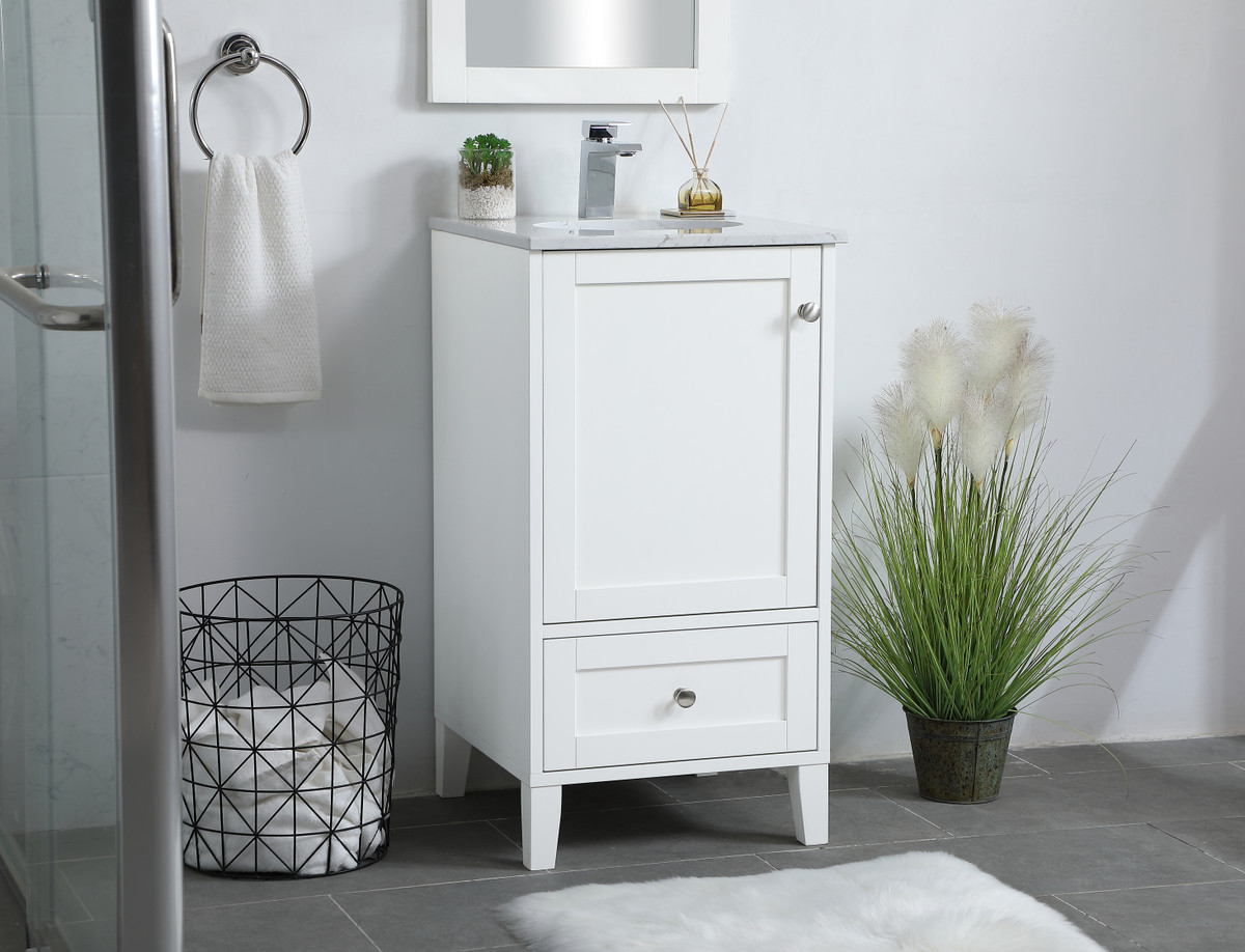 Elegant Furniture and Lighting Sommerville Single Bathroom Vanity - Thumbnail 3