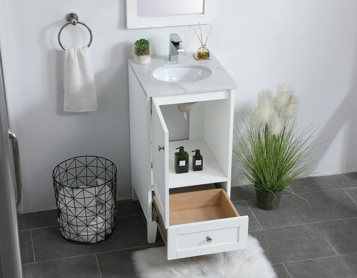 Elegant Furniture and Lighting Sommerville Single Bathroom Vanity - Thumbnail 4