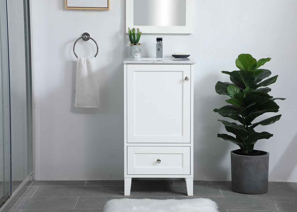 Elegant Furniture and Lighting Sommerville Single Bathroom Vanity - Thumbnail 2