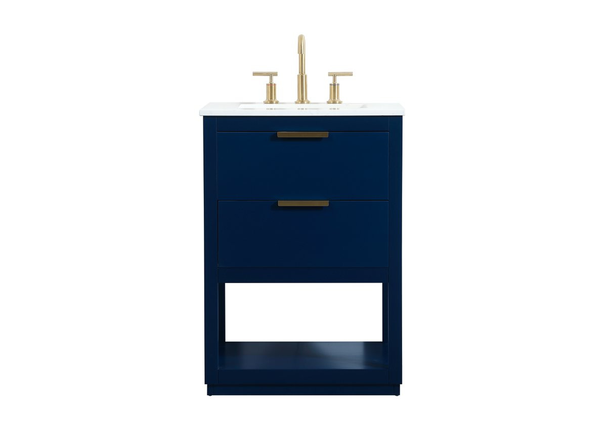 Larkin 24" Single Blue Bathroom Vanity (VF19224BL) Isabelle's Lighting